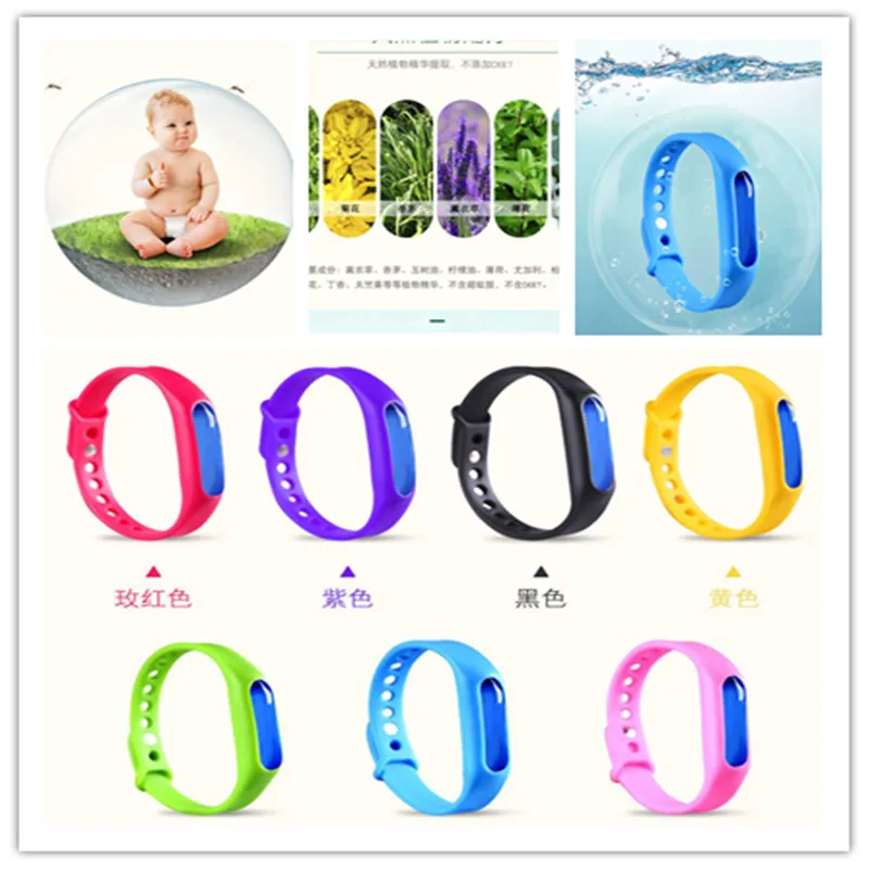 

Anti Mosquito Pest Insect Bugs Repellent Repeller Wrist Band Bracelet Wristband strap with mosquito repellent for children
