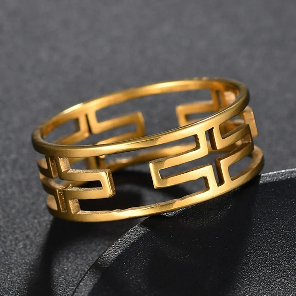 Новое Золотое серебряное кольцо из нержавеющей стали для женщин, кольцо для свадьбы, циркониевое кольцо CZ для женщин, ювелирные изделия для помолвки - Цвет основного камня: H5082GL