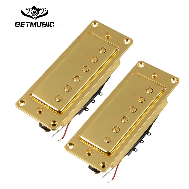 

Mini 6 Hole Electric Guitar Humbucker Pickup for LP Guitar Gold