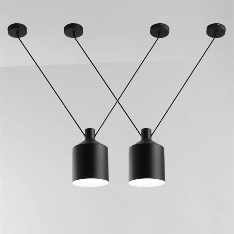 

Northern Europe Simple Personality Art Living Room Bedroom Restaurant Chandelier Iron Clothing Store Cafe V Shape LED Lights