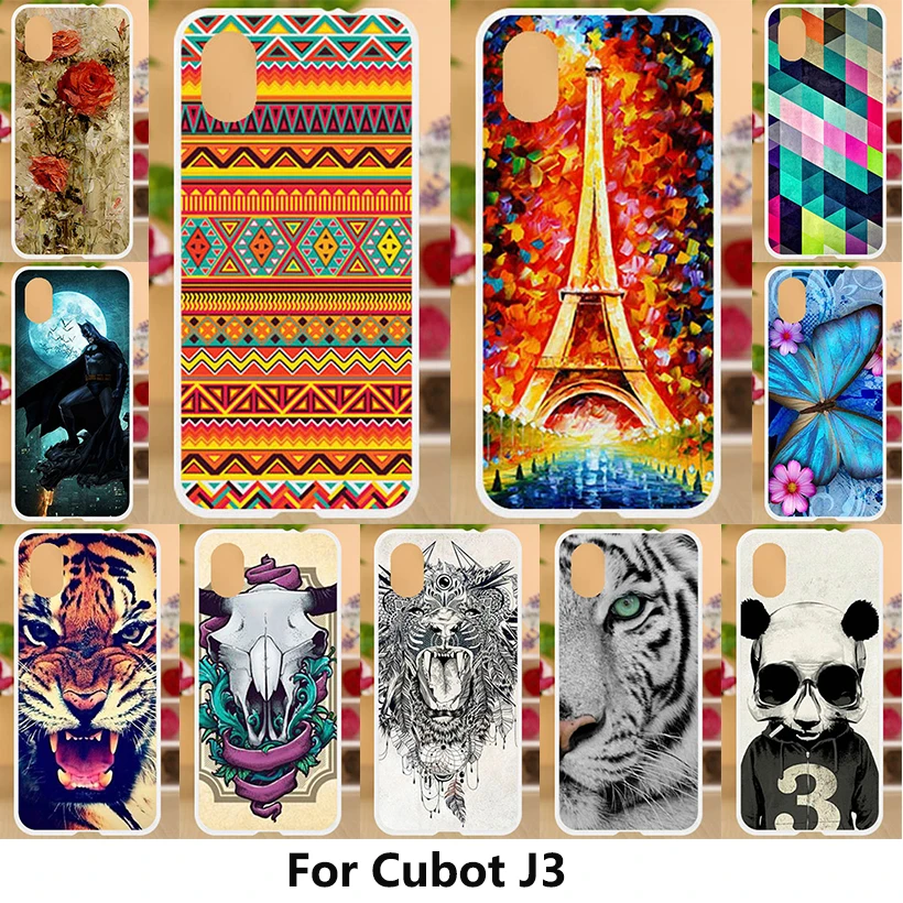 

Anunob Cubot J3 Case Cover Luxury Soft Silicone TPU Protective Case Back Cover Painting Case For Cubot J3 Shell Phone Bumper