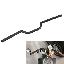 Мотоцикл 7/" 22 мм черный руль для Honda Yamaha Suzuki Kawasaki Универсальный