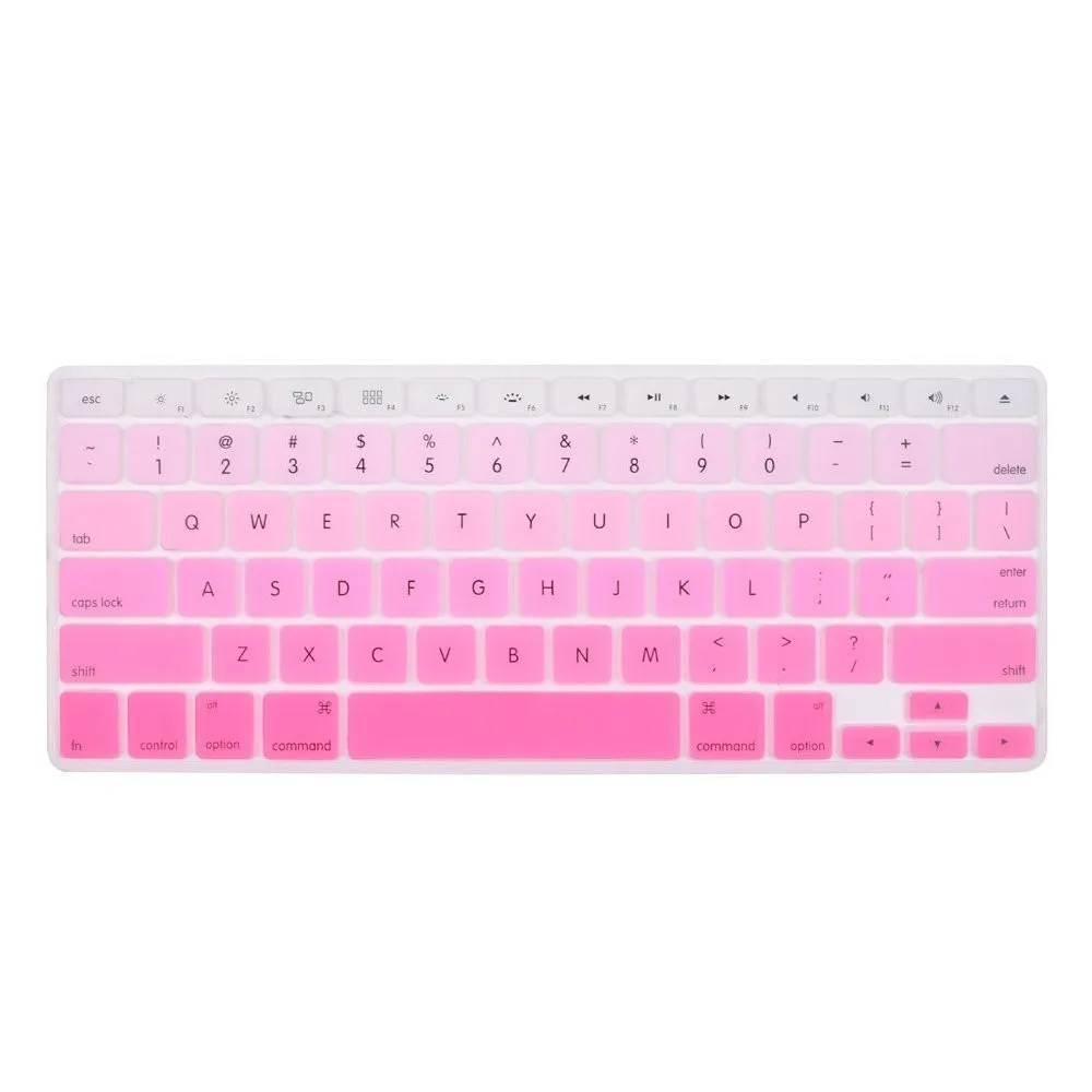Силиконовая клавиатура крышка цветок наклейка Радуга кожи протектор для Apple Mac MacBook Pro 13 15 17 Air 13 retina 13 США Макет - Цвет: Keyboard 10