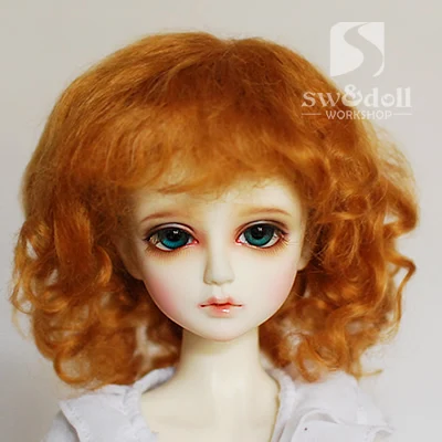 

1/3 1/4 1/6 1/12 scale BJD wig Short curls for BJD/SD DIY doll accessories.Not included doll,clothes,shoes,and other 16C1033