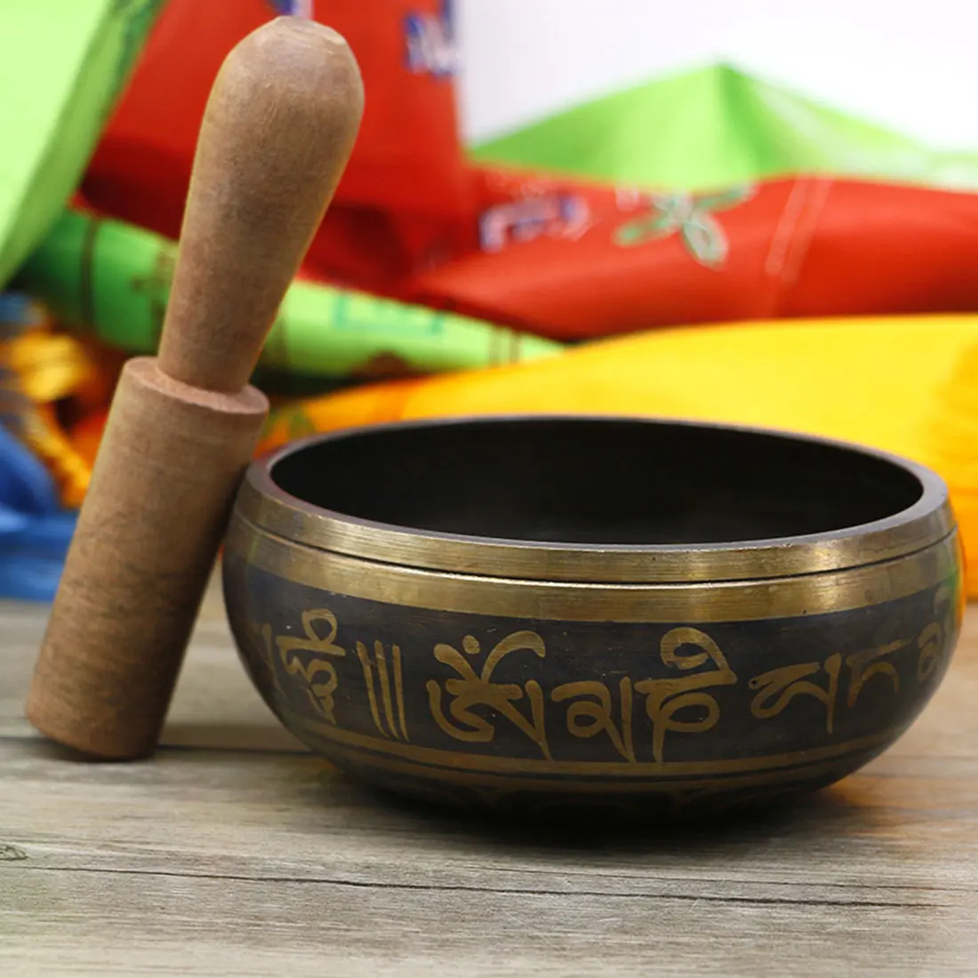 Nepalese Buddhist scriptures Tibetan Bowl Sing Bowl Nepalese Buddhist Tibetan Chanting Yoga Meditation Bowl Sound therapy