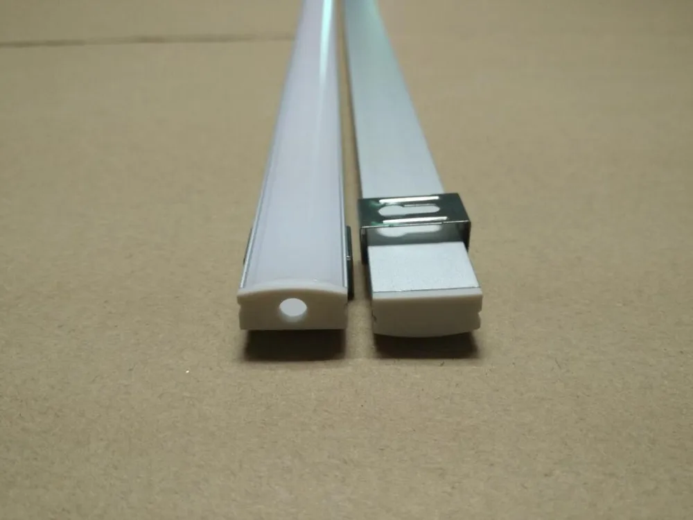 

Free Shipping hottest selling slim size channel with Cover and end caps and metal clips for led Strip Housing