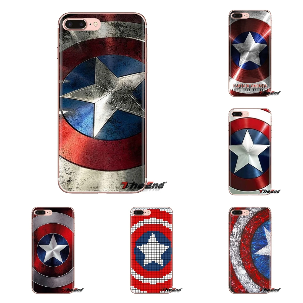 Силиконовый чехол Marvel Hero Captain America для Xiaomi Mi3 Samsung A10 A30 A40 A50 A60 A70 Galaxy S2 Note 2 Grand Core Prime |