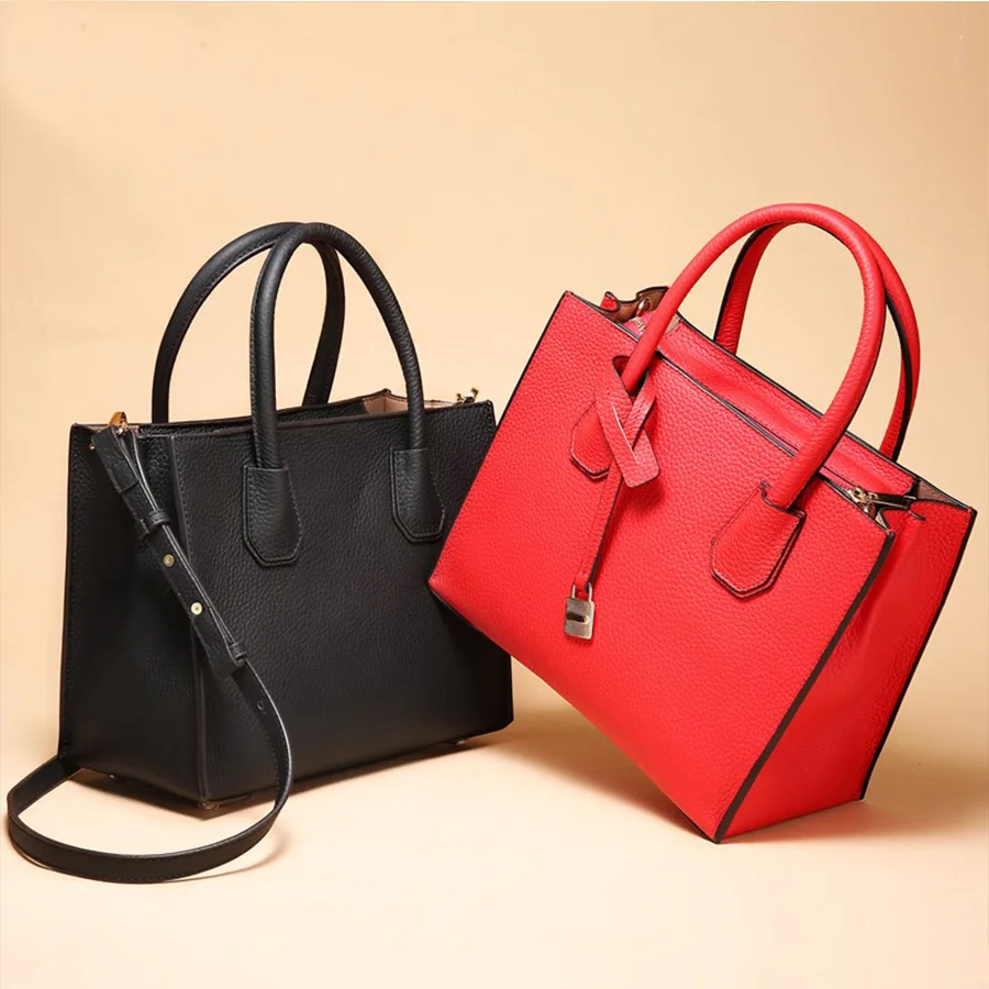

Designer Women Bag Genuine Leather Women's Handbags Famous Brand Ladies Messenger Shoulder Female Luxury Simple Leather Bag Sac