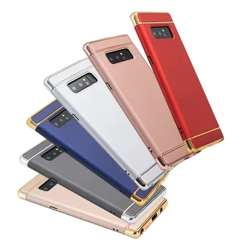 

50pcs/lot free shipping Electroplate 3 in 1 Hard Back Plastic Cover Case For Samsung NOTE 9 S10 S10E S10Lite S10PLUS M10 M20