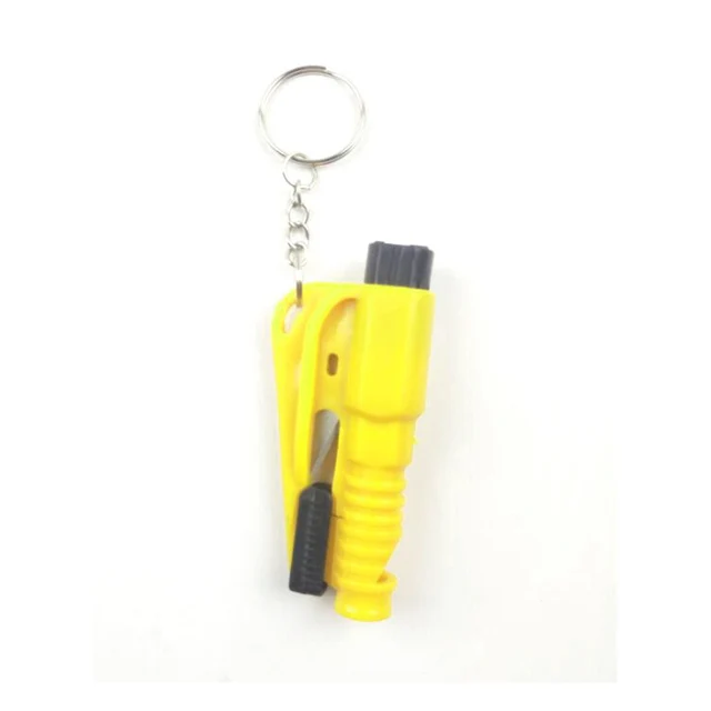 3 in 1 Emergency Mini Safety Car Emergency Hammer Bus Escape Tool Key Chain Rescue Glass Breaker 75 * 35mm