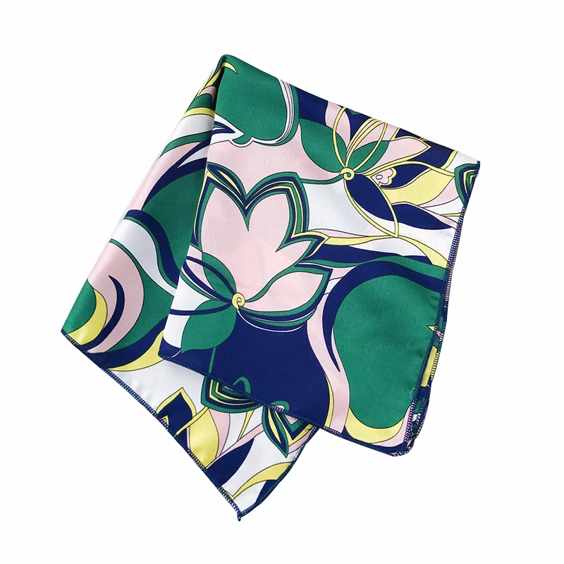 Korean Women Elegant Square Silk Feel Satin Scarf Retro Head Neck Hair Tie Band Vintage Leopard Flower Lattice 9 Colors 2019 New Korean Women Elegant Square Silk Feel Satin Scarf Retro Head Neck Hair Tie Band Vintage Leopard Flower Lattice 9 Colors 2019 New