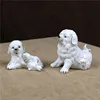 Lovely Porcelain Dog Figurine Ceramic Puppy Pet Miniature Mom and Baby New Year Gift Craft Room Embellishment Decor Accessories ► Photo 3/5