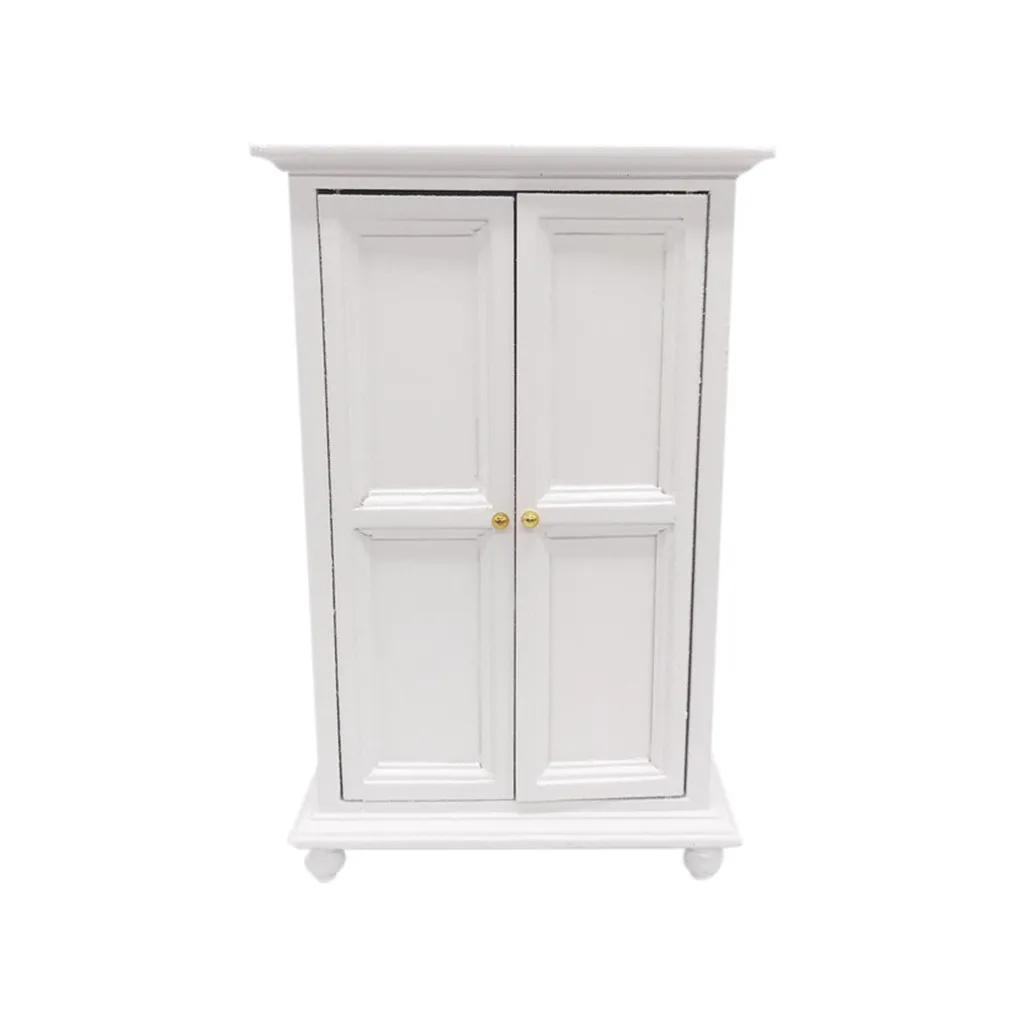 

Dollhouse Furniture Mini Bedroom Wardrobe Miniature Living Room Pretend Play Toy T718