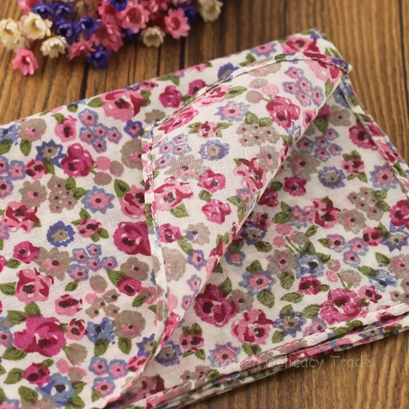 Curcya квадратный 1" Цветочки с принтом женские Винтаж подарочные носовые платки/Высокое качество 46*46 см Для женщин Элегантные натуральный хлопок платок