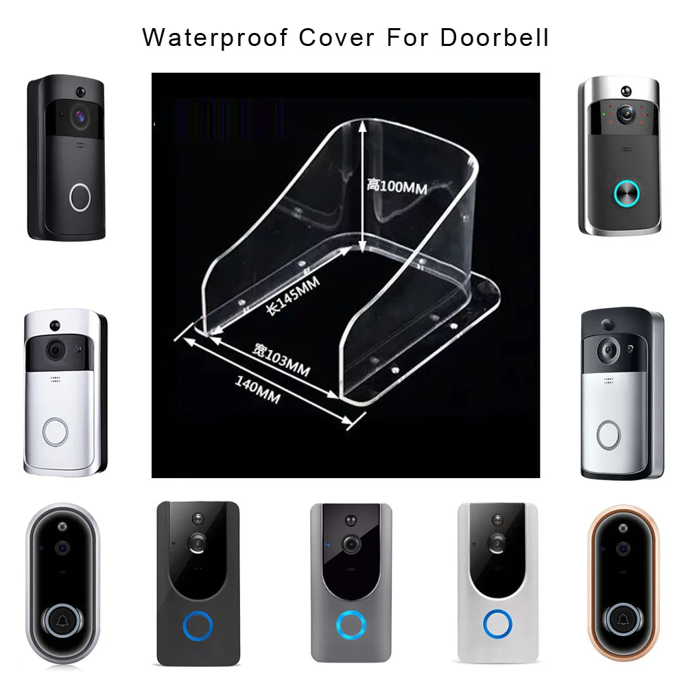 Plastic Wateproof Cover Support Wireless Wifi Doorbell Camera