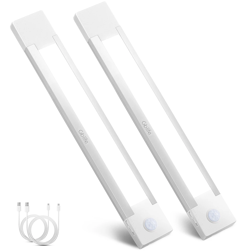 

2pcs Automatic LED Light Rechargeable Portable Hook Sticker Battery Powered Battery Powered Night Lights Decorative Lights