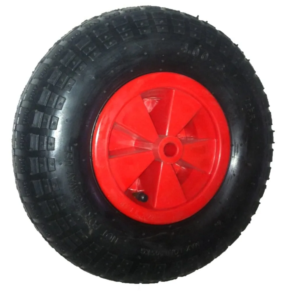 

Multifunction 12" Rubber Anti-wrap Round Puncture Proof Sack Truck Trolley Cart Wheel Barrow 16mm Bore Tube wheel Caster