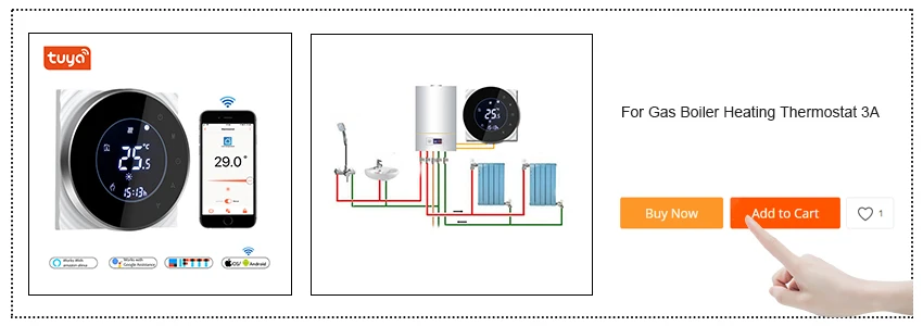 Wi-Fi термостат для газового котла Напольное отопление умный температурный контроллер 3A с 5+ 2 шестью сроками программируемая функция приложение TUYA