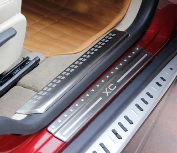 Нержавеющая сталь внутри порога Накладка для Volvo XC60 2014 2016|volvo xc60 2016|plate doorplate stainless