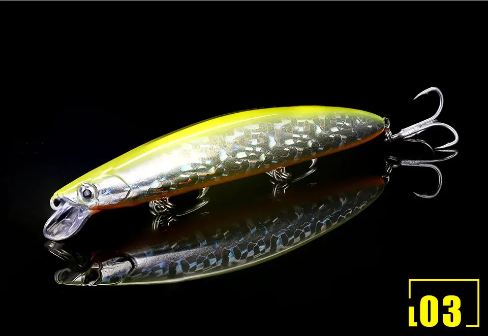 SeaKnight SK008 набор рыболовных приманок гольян 8 шт. 20 г 125 мм 0,3-0,9 м длинный Литой гольян большая плавающая твердая приманка рыболовные снасти