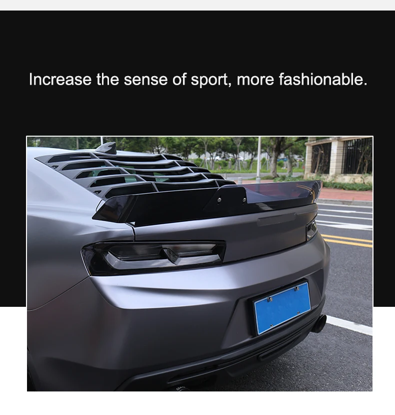 QHCP акрил + ABS Материал Копченый черный Задний фонарь в сборе светодиодный фонарь Замена подходит для Chevrolet Camaro 2016 2017 2018