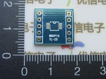 

Free shipping MSOP10 to DIP10 / IC adapter plate / converter board / SMT to DIP expansion board