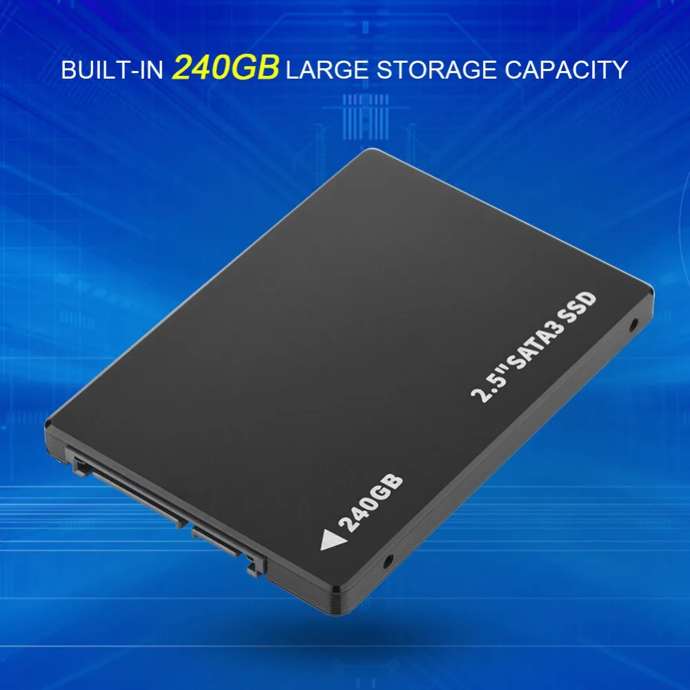 

240G SSD SATA Mobile Hard Disk 2.5in for Laptop Desktop PC Black
