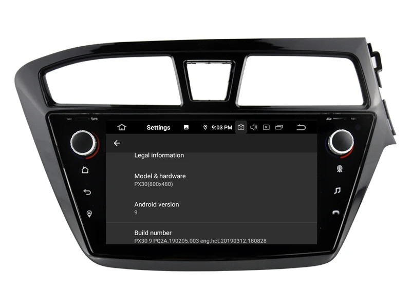 Sale OTOJETA Car GPS 8inch Android 9.0 Radio FOR HYUNDAI I20 2015 RHD bluetooth Navigation Capacitive screen support mirror link 5