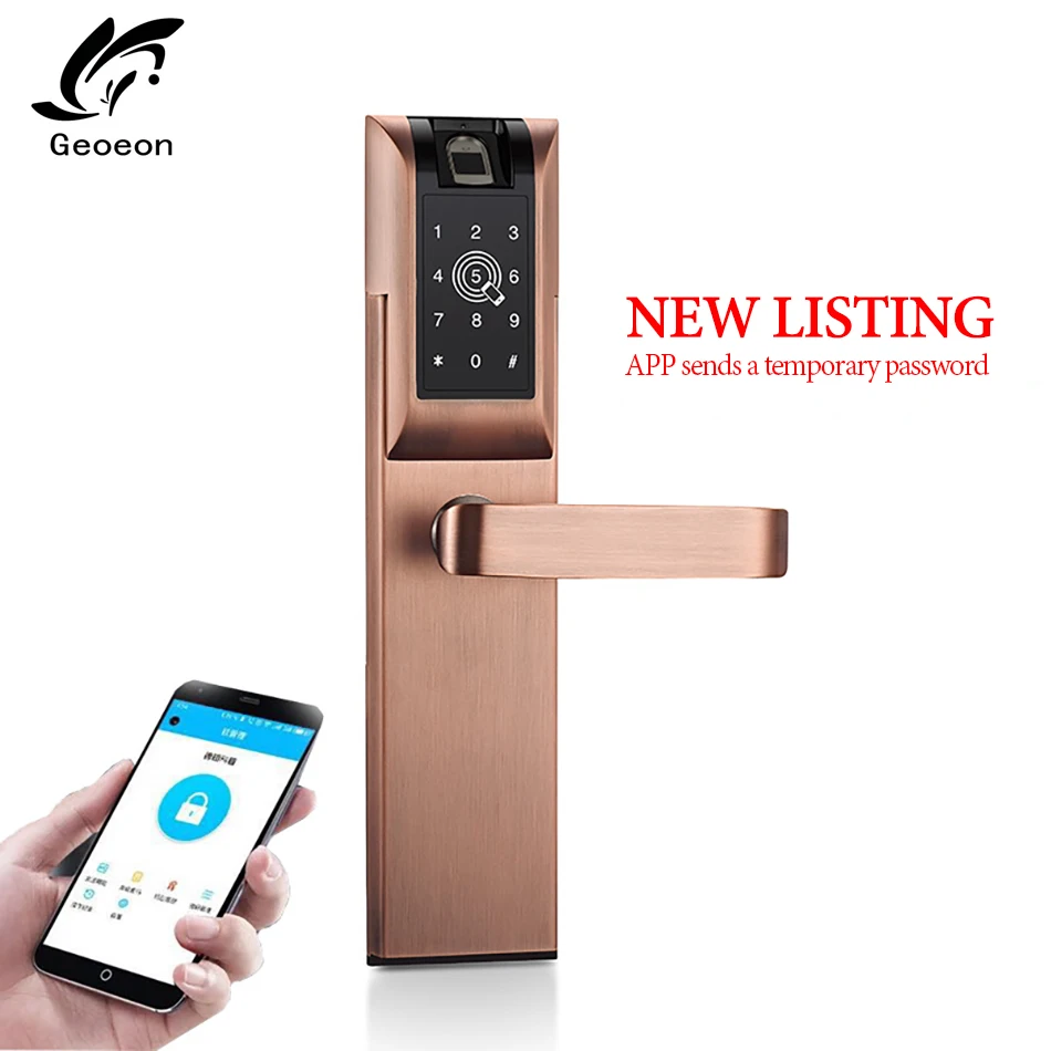 Geoeon Biometric Fingerprint Lock App Password Ic Card Key