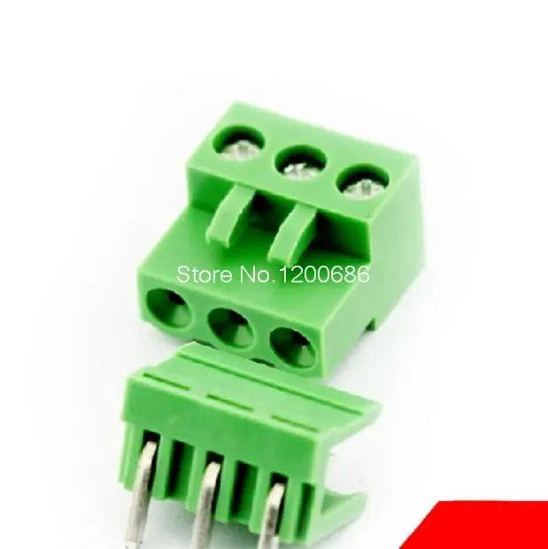 3pin 5 08 прямоугольный Клеммный штекер типа 300 в 10A мм Шаг коннектор pcb винтовой