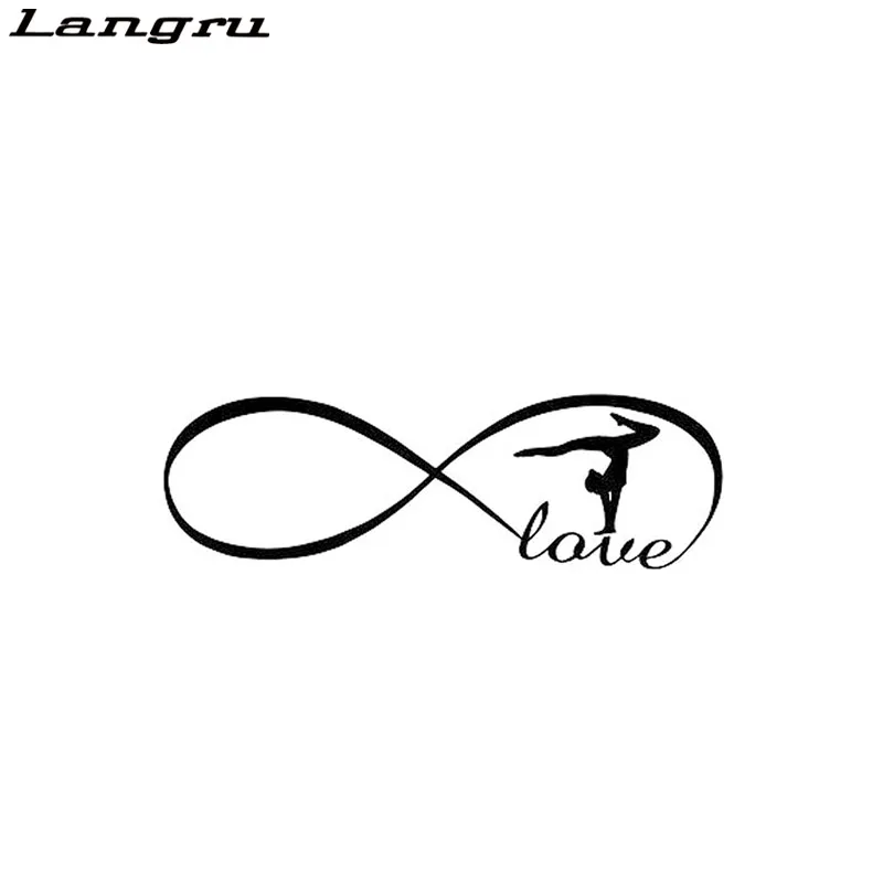 Langru Love Gymnastics Cute Sticker Vinyl Decal Car-styling Car Accessories Decorative Jdm | Автомобили и мотоциклы