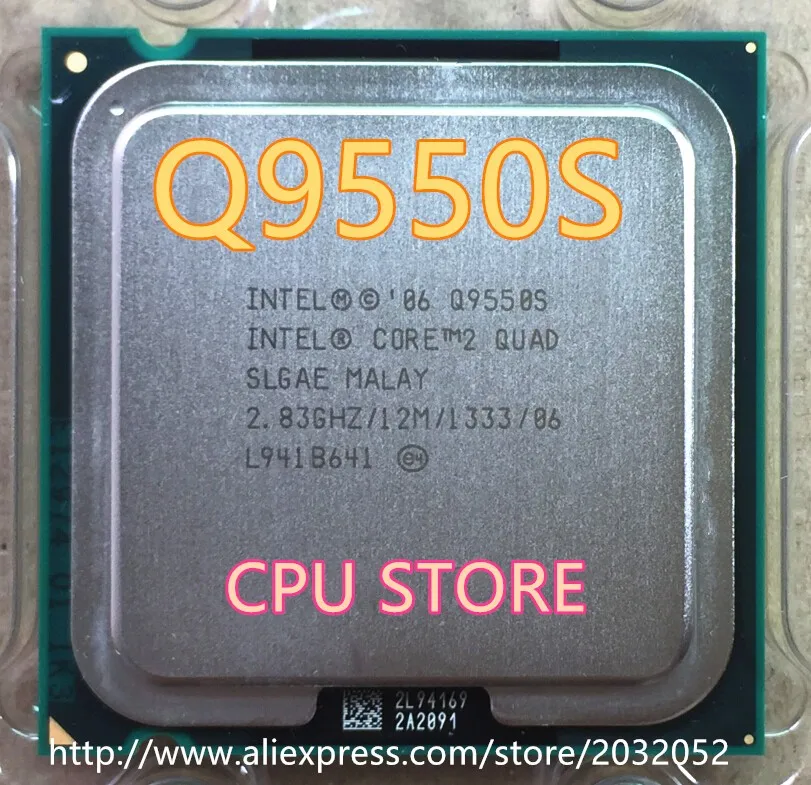 cpu chip Intel Core 2 Quad Q9550S 65W/2.83G/Quad-Core/SLGAE/Processor LGA775 CPU (working 100% Free Shipping) cpu chip