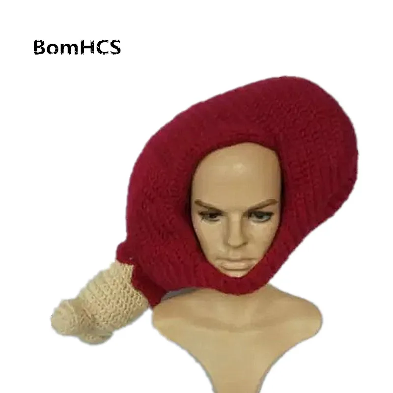 BomHCS Funny Turkey Drumstick Headgear Beanie Chicken Leg Hat Winter