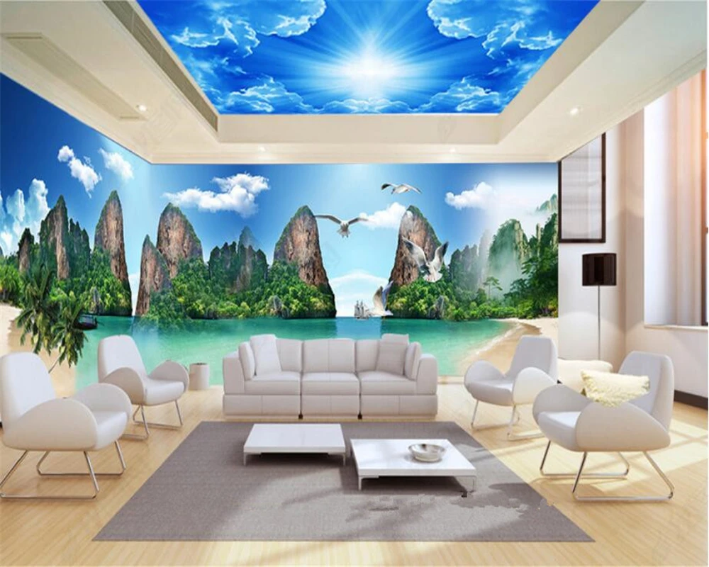 beibehang Theme space whole house background wall landscape water conservation high quality wall paper papel de parede wallpaper beibehang interior high quality papel de parede wallpaper waterfall natural view landscape background wall maple modern tapety