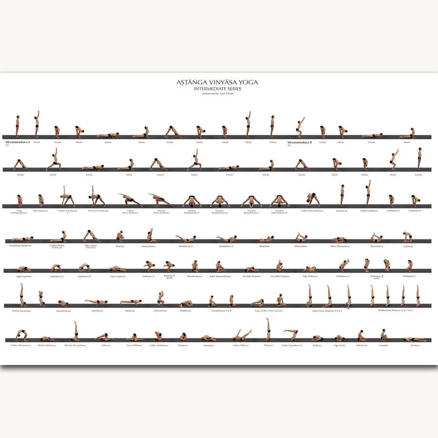 Yoga Poses Vinyasa Chart