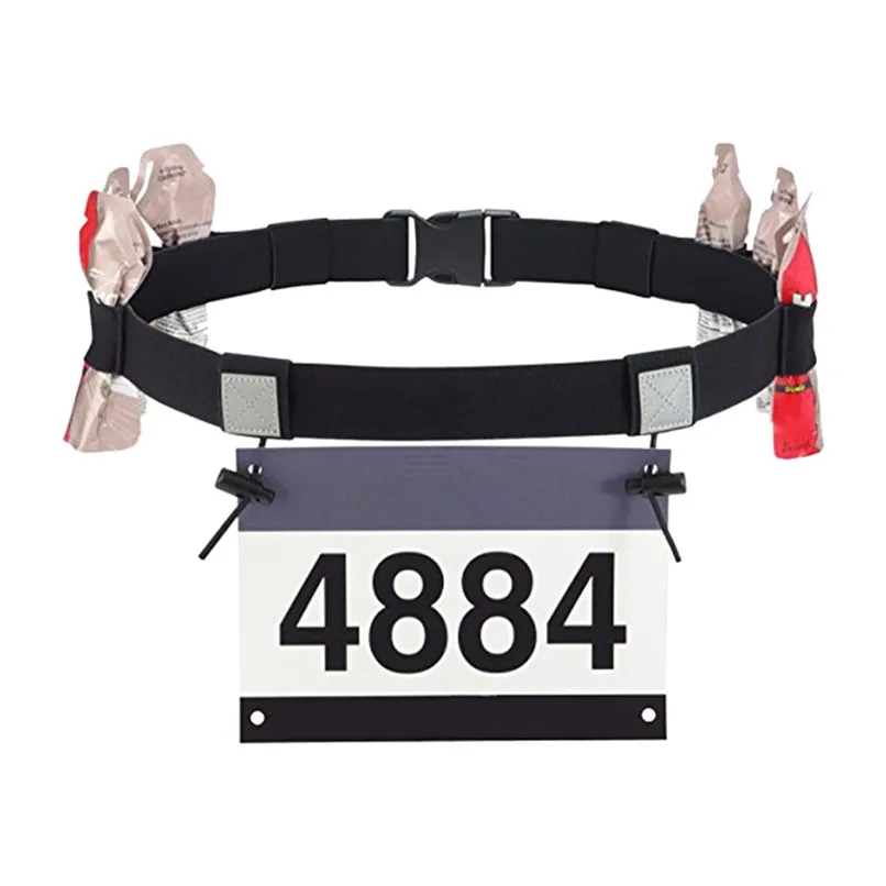 

Unisex Triathlon Number Belt Marathon Race Number Belt Support Running Reflective Belt for Outdoor Sports Night Run #2l04