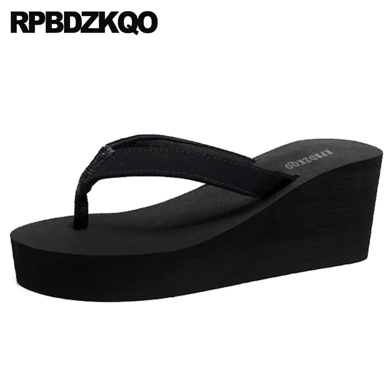 plain black flip flops womens