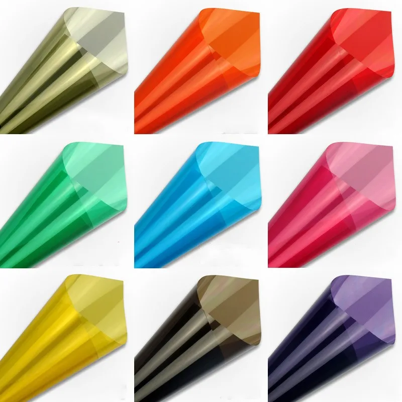 

Colorful Solar Insulation decorative Window Film Stickers Solar Reflective Two Way Mirror color UV Reflective film adhesive