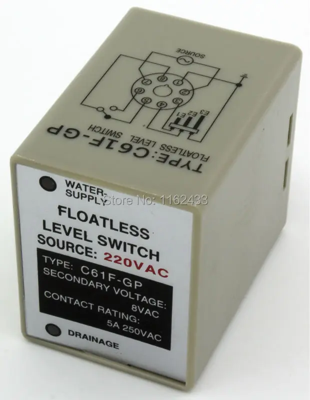 C61F GP AC 220V floatless level switch / relay water 220VAC level