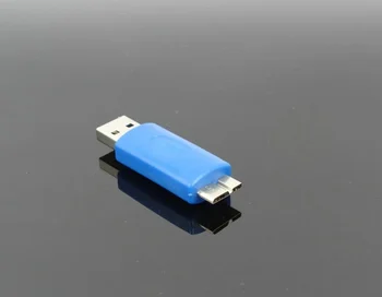

Blue USB 3.0 Type A Male to USB 3.0 Micro B Male Plug Connector Adapter USB3.0 Converter Adaptor 10pcs/lot