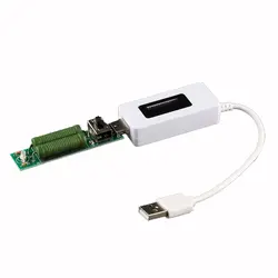 USB тестер напряжения тока тестер батареи детектор ЖК-цифровой дисплей белый