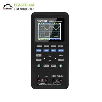 

Hantek 3 in1 Digital Oscilloscope+Waveform Generator+Multimeter Portable USB 2 Channels 40mhz 70mhz LCD Display Test Meter Tools