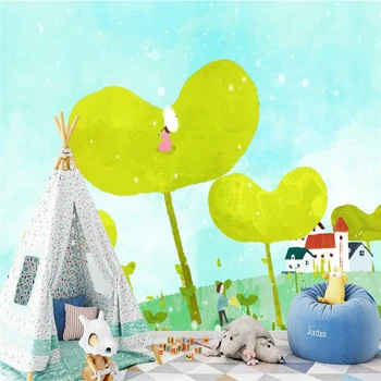 

Baby Wallpaper for Living Room Custom Wall Street Wallpaper Hand Painted 3d Photos Fresh and Lovely Children's Room Background