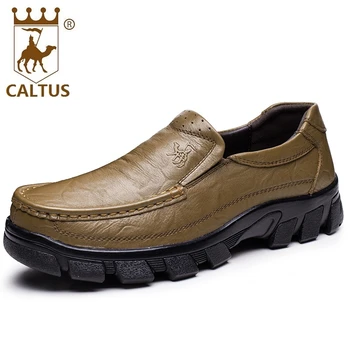 

Caltus Business Formal Shoes Men Breathable New Fashion Genuine Leather Men Working Shoes Flats Oxfords AA20555