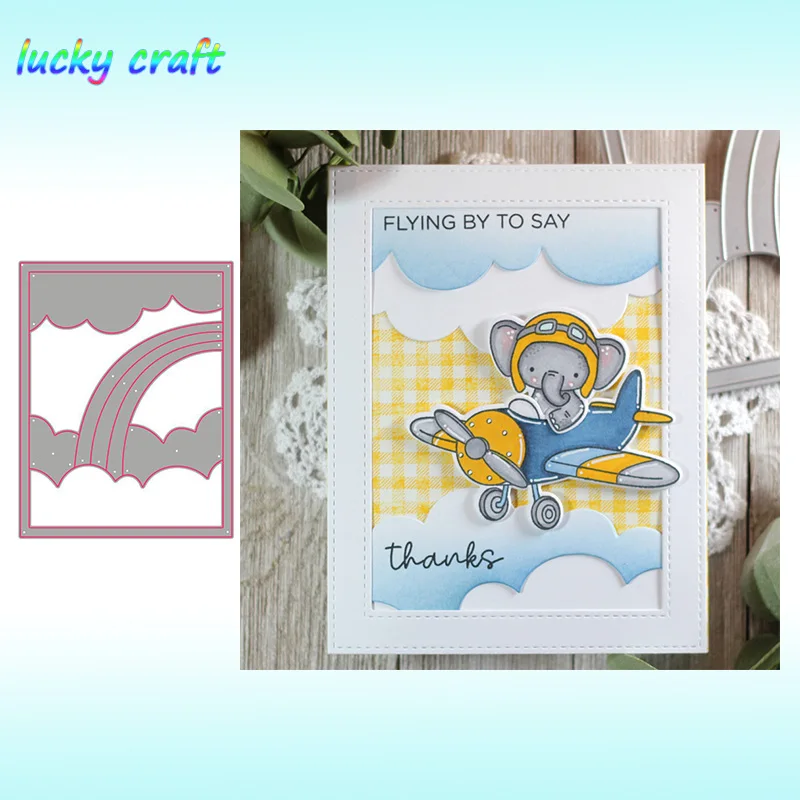 

Luck YCraft Rainbow frame Metal Cutting Dies for DIY Scrapbooking Embossing Paper Cards Making Crafts Dies Cut New 2019
