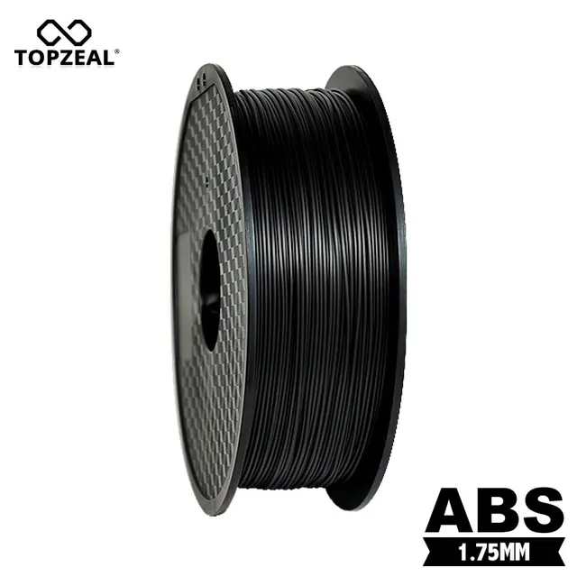 Best Offers TOPZEAL Premium Solid ABS Filament 3D Printer 1.75mm 1KG Plastic Rubber Consumables Material Black Color for 3D Printing