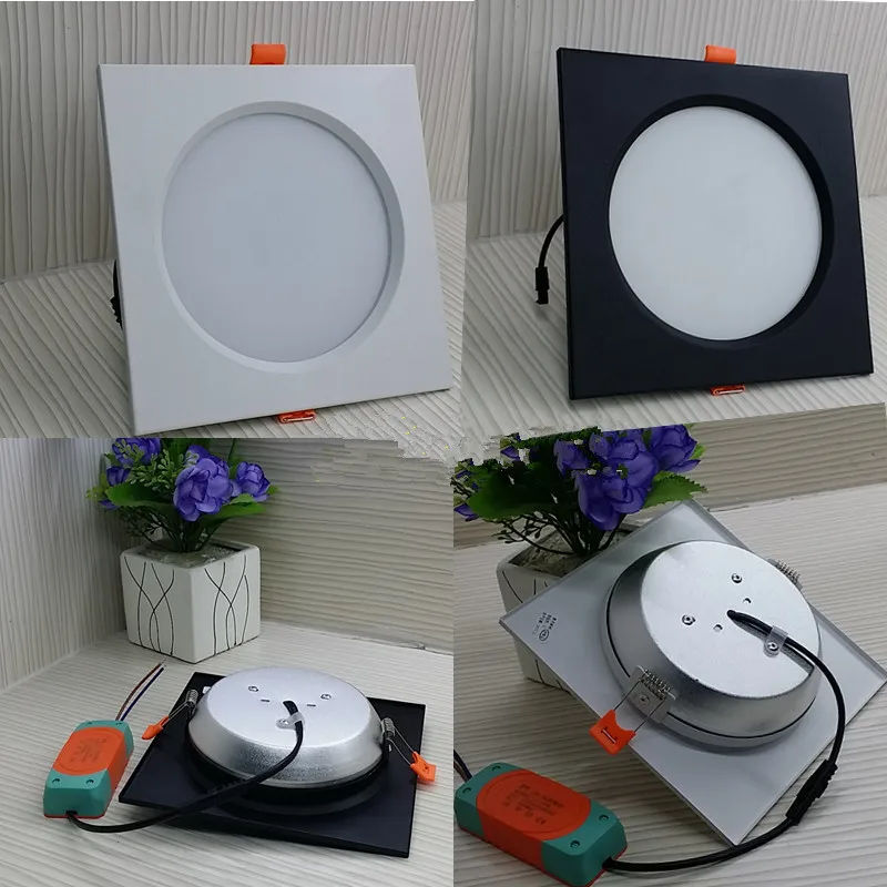 

1pcs 7W 12W LED Ceiling Light Square Down light AC85-265V Embedded LED Spotlight Smart IC Driver Home Lighting
