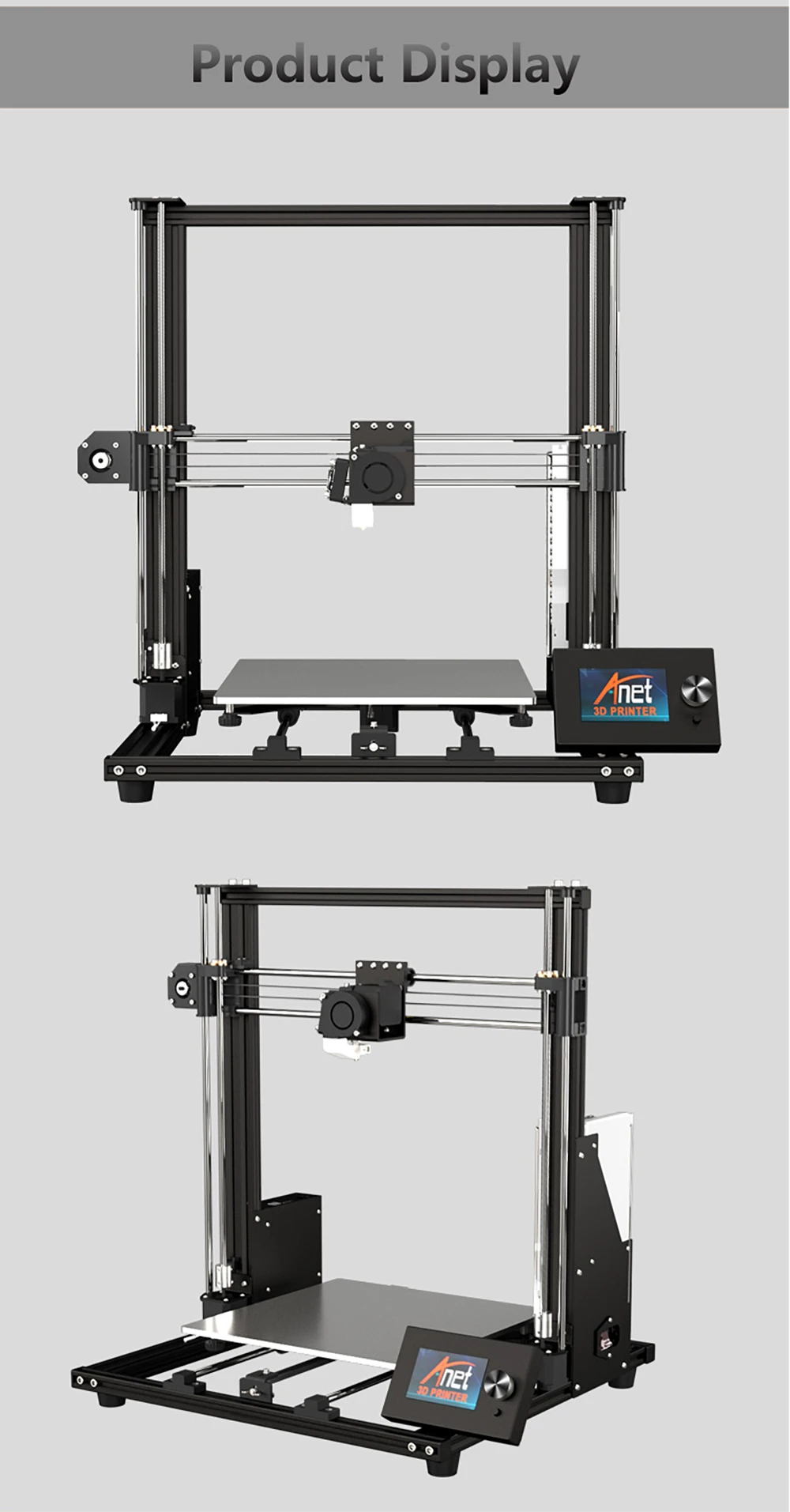 Обновленный большой размер печати 300*300*350 мм Anet A8 Impresora 3d принтер DIY довольно печать с Micro SD картой USB