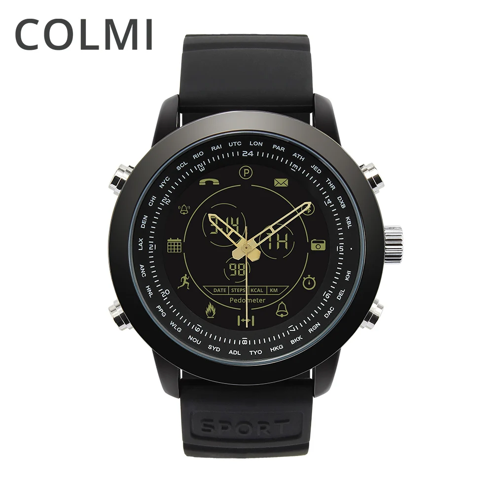 COLMI Casual Sport Smartwatch 5ATM Waterproof Pedometer Call & Message Remind Smart Watch For IOS And Android Clock