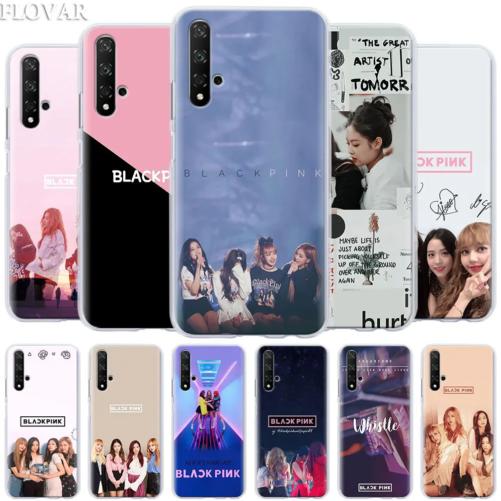 

Phone Case coque for Honor 20 Pro 9 10 Lite 8X 8A 8C 8S 7A 7S Y7 Y9 2019 V20 Cover BLACKPINK BLACK PINK JISOO Hard PC Cases